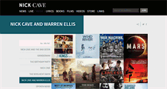 Desktop Screenshot of nickcaveandwarrenellis.com